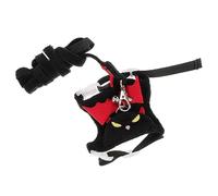 INOOMP 1set Bunny and Leash Safe Walking Lightweight Vest for Pets for Ferrets and Hamsters Halloween Design Dark Night