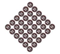 INOOMP 1set Wooden Buttons Natural Brown Wood Material with 2 Holes Bowl Shaped with Rustic Aesthetic for Sewing and Crafting for Clothing Decoration and Versatile Projects 50pcs