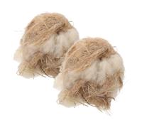 INOOMP 2 Packs Natural Bird Nesting Material Pads for Wild Birds Parakeets Cozy Nest Making Supplies Supports Breeding and Safe Nesting