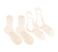 INOOMP 2 Pair Sock Knitting Mold Wood Sock Blockers Workmanship Beige Material Make Stitches Smooth and Even Get The Right Shape for DIY Hand-Knitting Projects