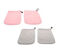 INOOMP 2 Pairs Moisturizing Paraffin Wax Therapy Gloves Cotton Terry Hand Mitts Heat Preservation Insulated Hand Care Mittens for Beauty and Wellness Use