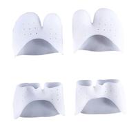 INOOMP 2 Pairs Silica Gel for Ballet Dancer with Relief and Easy to Clean Features, White Separators Suitable for Use Time and Anywhere