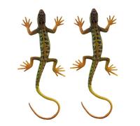 INOOMP 2 Pcs Artificial Lizard Model Realistic Desktop Decor for Home Office and Party Pranks Reptile Figurine for Creative Imagination and Fun