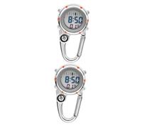INOOMP 2 pcs Clip Quartz Watch Durable Climbing Watch with Luminous Function for Outdoor Activities for Nurses and Doctors Practical and Date Display