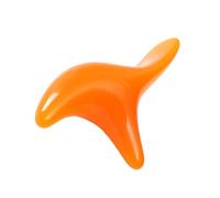 INOOMP 2 Pcs Foot Massage Stick Smooth Resin Reflexology Tool for Soles and Legs Stimulates Pressure Points Enhances Circulation and Lymph Flow Easy to Clean Yellow and Amber Colors