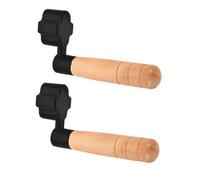 INOOMP 2 Pcs Guitar Peg Puller Guitar Maintenance Tool Wooden Handle Abs Material Quick String Replacement Versatile Use Beginner
