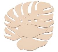 INOOMP 2 Pcs Natural Wood Leaf Cutouts Wall Sculptures, Unfinished Hanging Wooden Leaf Decorations for DIY Crafts, Scandinavian Style Home Décor Accents for ’s Room