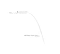 INOOMP 2 Pcs Washing Machine Cleaner Brush with Soft Non-scratch Bristles Flexible Slit Design for Front Load Laundry Machine Drum Cleaning Plastic Material Ergonomic Grip