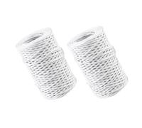 INOOMP 2 Rolls Floral Wire Bouquet Packing Twine White Paper Wrapped Wire Large Capacity Withstands Repeated Bending Professionals and Hobbyists for Floral Arrangements and Bouquet