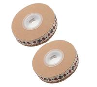 INOOMP 2 Rolls Vintage Ribbon Trim with Floral Pattern, Polyester Material, Easy to Cut and Sew, for Wrapping and Sewing Crafts, Artistic Touch for DIY Decorations