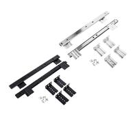 INOOMP 2 Set Keyboard Slides Ball Bearing Runners for Extractible Keyboard Platform, Cold Rolled Steel Mute Sliding Rails for Desk Drawer Accessories