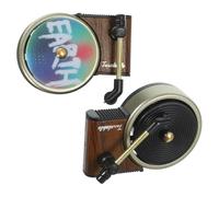 INOOMP 2 Sets Car Air Freshener with Record Player Design, Rotatable Fragrance Discs, Pe Material, Stylish Vintage Car Vent Clip for Vehicle Interior Aromatherapy and Auto Air Vent