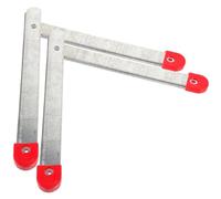INOOMP 2 Sets Folding Step Ladder Replacement Hinges Made of Galvanized Aluminum, Efficient and Reliable Ladder Joints Connector for Easy Replacement, Suitable for Loft and Attic Use