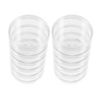 INOOMP 2 Sets of Plastic round Jewelry Storage Cases, Practical and Convenient One-piece Bead Storage Boxes for Birthday and Valentine's Day, Simple and Small Delicate Design