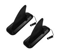 INOOMP 2 Sets Paddleboard Fin Replacement with Card-lock Design Plastic Surfboard Water Divider Removable Tail Fin for Sup and Paddleboard Stability Suitable for Beginners and Pros
