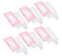 INOOMP 20 Pcs 90ml Travel Lotion Pouches Refillable Stand-up Shampoo and Body Wash Squeeze Bags, Leakproof Toiletry Containers for Travel, Pink and White Set