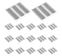 INOOMP 20 Sheets Black Adhesive Double Eyelid Eyeliner Stickers, Thin Paper Eyeshadow Tape for Temporary Eye Makeup, Smudge-resistant Eyelid Lift Strips for Women