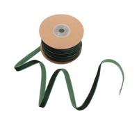 INOOMP 20 Yards Dark Green Plush Ribbon 1cm Single-Sided Decorative Packaging Ribbon for Wrapping DIY Hair Clips Floral Bouquet Supplies