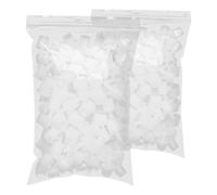 INOOMP 200pcs Lash Glue Bottle Nozzle Caps Eyelash Glue Bottle Plug White Plastic Prevents Drying Out Extends Adhesive Lifespan for Lash Technicians Beauty Salons