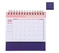 INOOMP 2027 Desk Calendar Academic Year Minimalist Standing Flip Planner with Monthly Layout and Flat Writing Surface, Paper Material Suitable for Office Desk and Classroom Use
