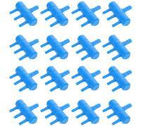 INOOMP 20pcs Aquarium Air Pump Distributor Splitter Valve 3-way 8mm to 4mm Plastic Airline Control Valve for Fish Tank Oxygen Tubing Aquarium Accessories