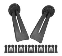 INOOMP 20Pcs Black Plastic Photo Frame Kickstand Universal Easel Back Stand for Tabletop Display Picture Frame Support Holder Suitable for Portrait