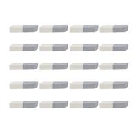 INOOMP 20pcs Double-ended Frosted Eraser for Pencil Erasing Ink Pen Corrections and Drawing Markings for School Homework Art Sketching Office Tasks Pack Soft Clean Rubber