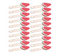 INOOMP 20pcs Fruit Bookmark Adorable Paper Clips Creative Modeling Small Paper Clip Ornaments for Book Reading Office Supplies Book Cute