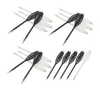 INOOMP 20pcs Golf Scoring Pencils with Eraser and Clip, Mini Plastic Golf Scorecard Pencils for Tournaments and Clubs, White Black Oval Handle for Smooth Writing