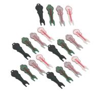 INOOMP 20pcs Guitar Bridge Pin Puller and String Peg Extractor Tool Set - Plastic Ukulele and Acoustic Guitar Bridge Removal Accessories for String Instrument Maintenance and Repair