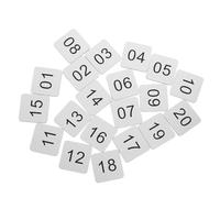 INOOMP 20pcs House Number Labels Numbered Sign Tags 2 Inch Self-Adhesive Acrylic with All-Weather Durability Effortless Installation for School Office Doors Lockers