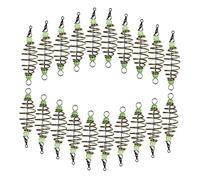 INOOMP 20pcs Luminous Shape Fishing Bait Cages Durable Steel Spring Lure Holders for Long Throw Distance Extra Strong and Tear Resistant for Carp Fishing and Catching Fish