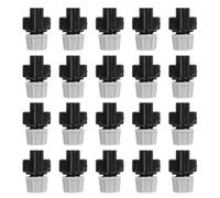 INOOMP 20pcs Mini Atomizing Nozzles for Gardening and Horticulture, Pom Plastic Material with Hose Coupling, Suitable for Public Green House Irrigation and Plant Watering Systems