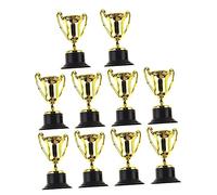 INOOMP 20Pcs Mini Plastic Trophies for Golden Reward Cups for Sports Events Party Favors Classroom Awards for Celebrating Achievements and Encouraging Future Goals