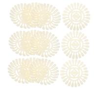 INOOMP 20pcs Nail Art Display Wheel False Nail Tips Polish Color Chart Beige