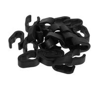 INOOMP 20pcs Plastic Mic Cable Clamps Flexible Cable Holders for Boom Pole Mic Stand Accessories to Secure Audio