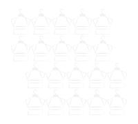 INOOMP 20pcs Plastic Suit Hangers Swimsuit Hanger White Wear-resistant Wrinkle-free Unique Shape for Young Clothing Display Store