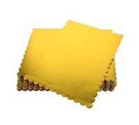 INOOMP 20pcs Rectangular Cake Board Corrugated Cardboard Base with Wave Edge Thick Greaseproof Sheet for Baking Display Party Celebrations Weddings Birthdays
