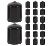INOOMP 20PCS Thread Covers Caps, Rubber End Caps, Inner Diameter Φ19mm