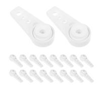 INOOMP 24pcs Curtain Track Gliders with Heavy-Duty Support and Universal Compatibility, Plastic Curtain Track Pulley Replacement Rollers for Smooth Operation in Living Room Or Office