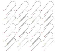 INOOMP 24pcs Hot Curler Clip Replacement Set for Electric Rollers, Stainless Steel Roller Jaw Clamps with 1.9cm, 2.54cm 3.2cm Sizes, Hair Styling Clips for Salon and Home Use