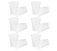 INOOMP 24pcs Mini Chalice Communion Cups, 15ml Glass Crystal Shot Glasses, Reusable Easy Clean Religious Ceremony Cups for Holy Communion and Special Occasions