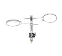 INOOMP 25mm Clip on Reading Glasses Dual Lenses Magnifier with Adjustable Metal Clip and Soft Rubber Lining for Watchmakers Precision Crafting and On-the-go Use