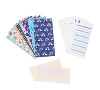 INOOMP 26pcs Budget Envelopes Set Cash Envelopes 6 Holes Lightweight Paper with Budget Sheets and Label Stickers Organize Finances Coupon Organizer for Home and Office