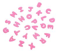 INOOMP 26pcs Iron Letter Patches for Bags and Hats, Pink Polyester Alphabet Embroidery Appliques with Wide Compatibility, to Personalize Your Items Or Create Present