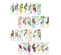INOOMP 28pcs Vintage Style Paper Bookmarks Retro Classic Pattern Design, High Durability and Bookmarking Function, for Souvenir and Business Use