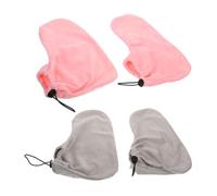 INOOMP 2pairs Paraffin Wax Therapy Foot Wraps Warmer Comfortable Foot Skin Care Covers for Pedicure Heated Warmers