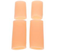 INOOMP 2pairs Silicone Finger Cots Cut-Resistant Finger Tip Cover Protective Sleeve for Writing Kitchen and BBQ Use Comfortable Guard