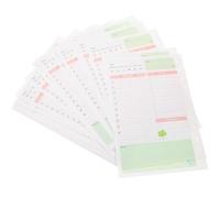 INOOMP 2pcs A5 Size 6 Holes Planner Paper Refills with Bright Colorful Design, 45 Sheets Loose Leaf Paper Filler for Writing and Drawing in Planner Notepad Or Loose Leaf Notebook