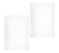 INOOMP 2pcs Acrylic Binder Notebook Covers A5 Refillable Loose Leaf Planner Shells with High Transparency Material and Easy Cleaning Feature for School Planner Or Travel Journal